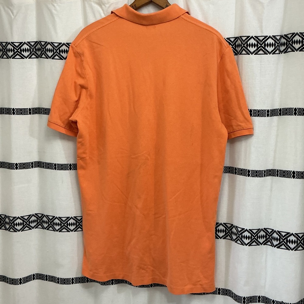 Polo Ralph Lauren Classic Fit Orange Polo Shirt Men's Medium Embroidered Logo - Picture 4 of 4